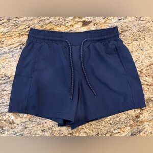 Avalanche Outdoor Shorts Womens Size Small Navy Blue Drawstring Athletic Casual